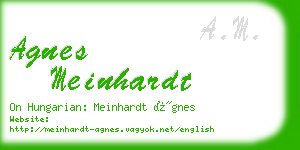 agnes meinhardt business card